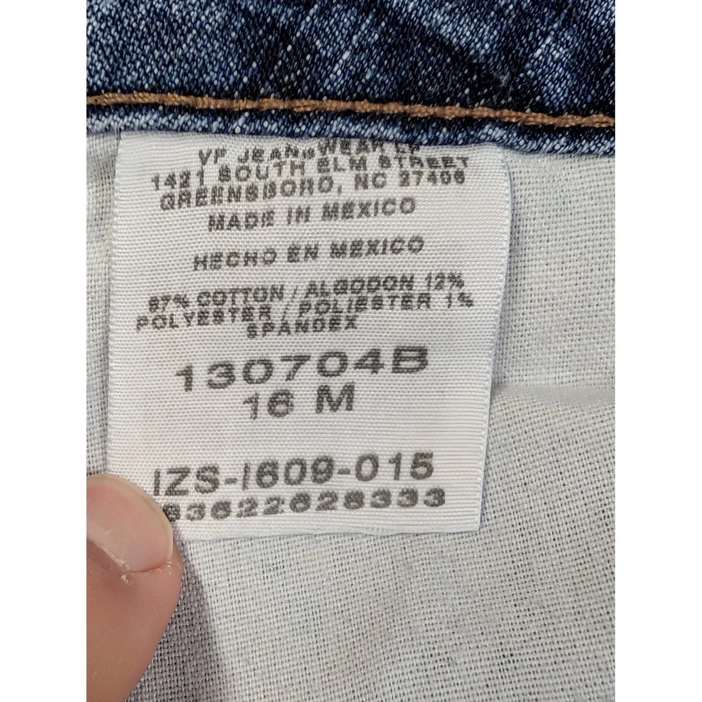 Riders by Lee Womens Bootcut Jeans Size 16 M Stretch Denim Dark Wash Blue